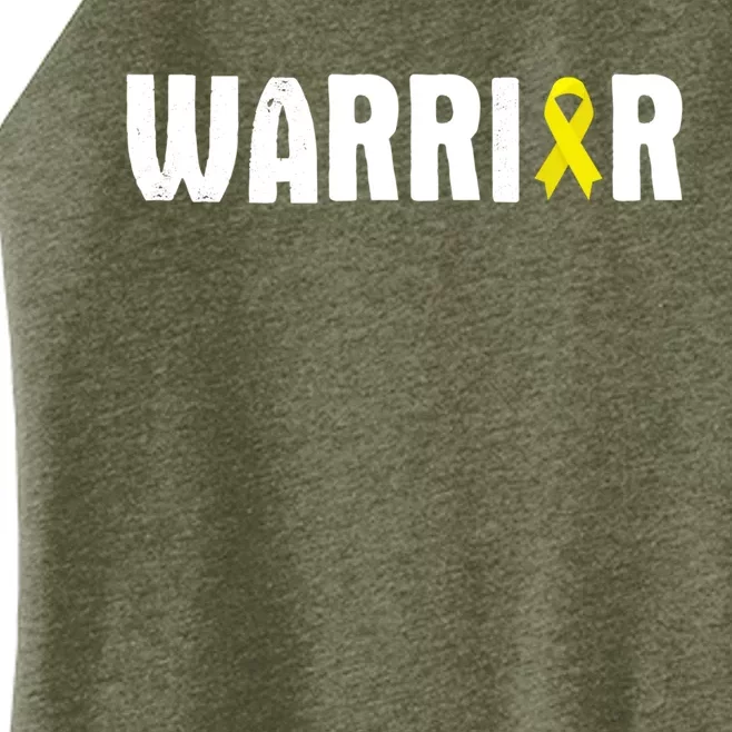 Bladder Cancer Warrior Gift Awareness Fighter Quote Saying Gift Women’s Perfect Tri Rocker Tank