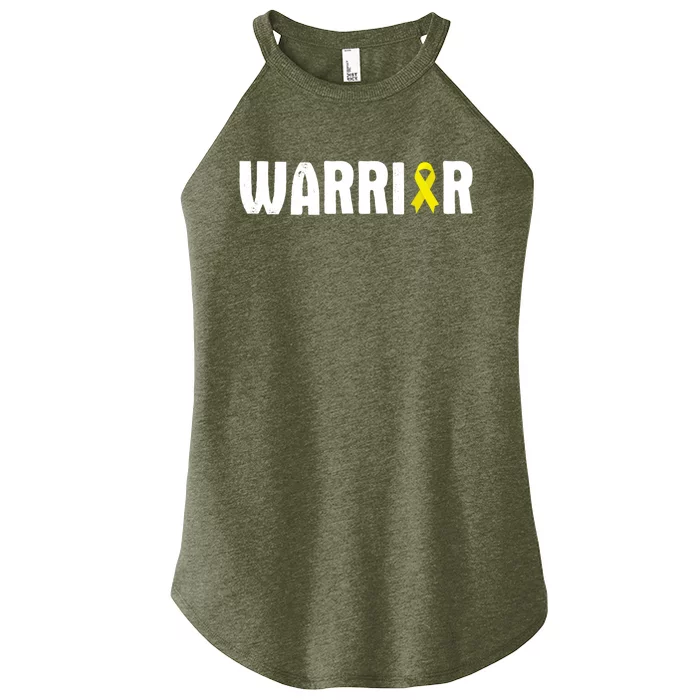 Bladder Cancer Warrior Gift Awareness Fighter Quote Saying Gift Women’s Perfect Tri Rocker Tank