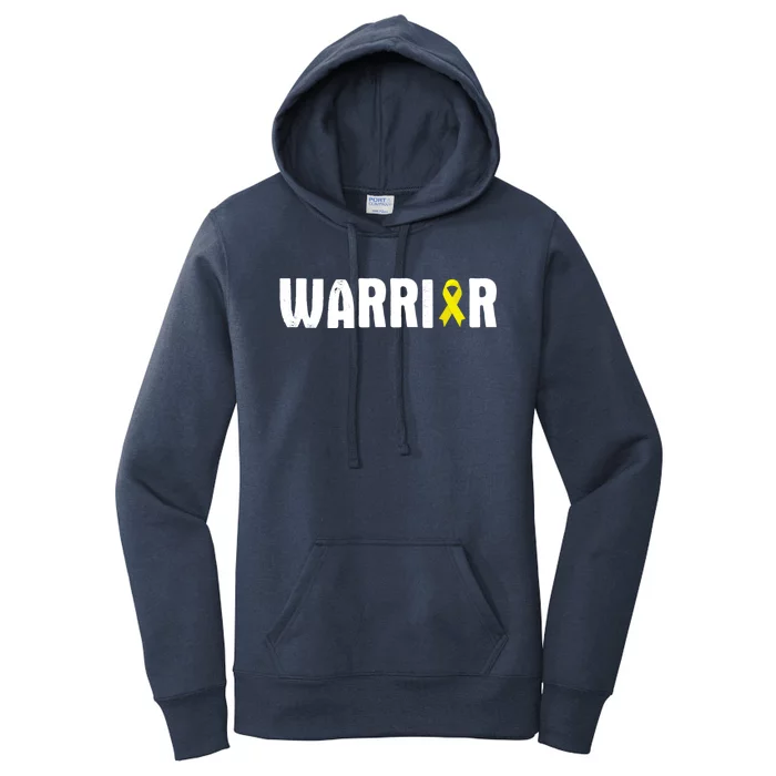 Bladder Cancer Warrior Gift Awareness Fighter Quote Saying Gift Women's Pullover Hoodie