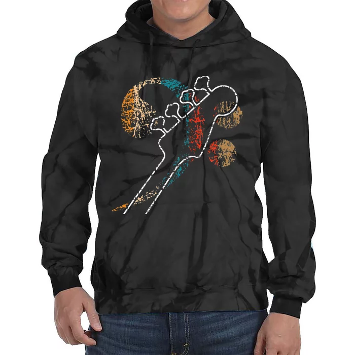 Bass Clef With Bassguitar Double Band Orchestra Tie Dye Hoodie