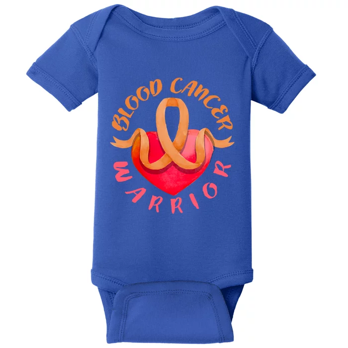 Blood Cancer Warrior Lymphoma Myeloma And Leukemia Awareness Gift Baby Bodysuit