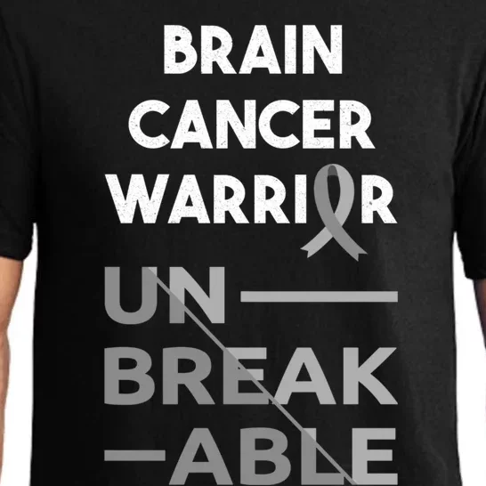 Brain Cancer Warrior Gift Pajama Set