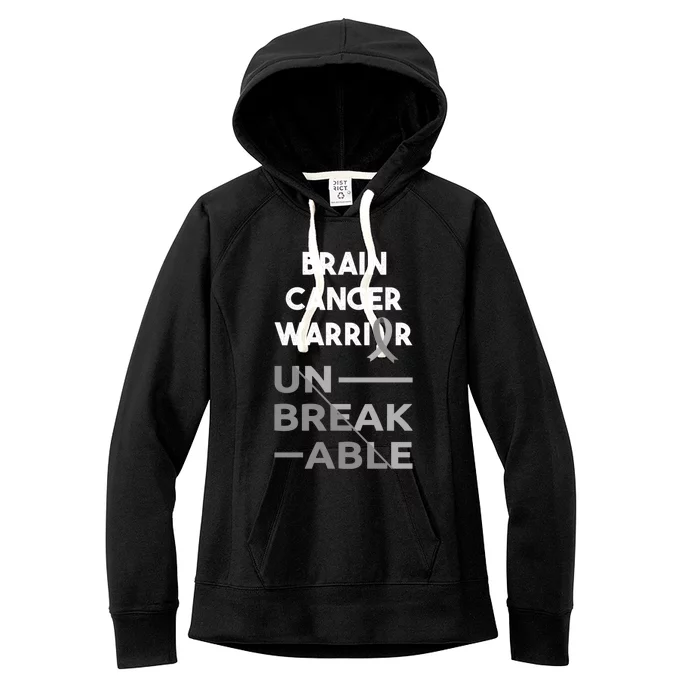 Brain Cancer Warrior Gift Women's Fleece Hoodie