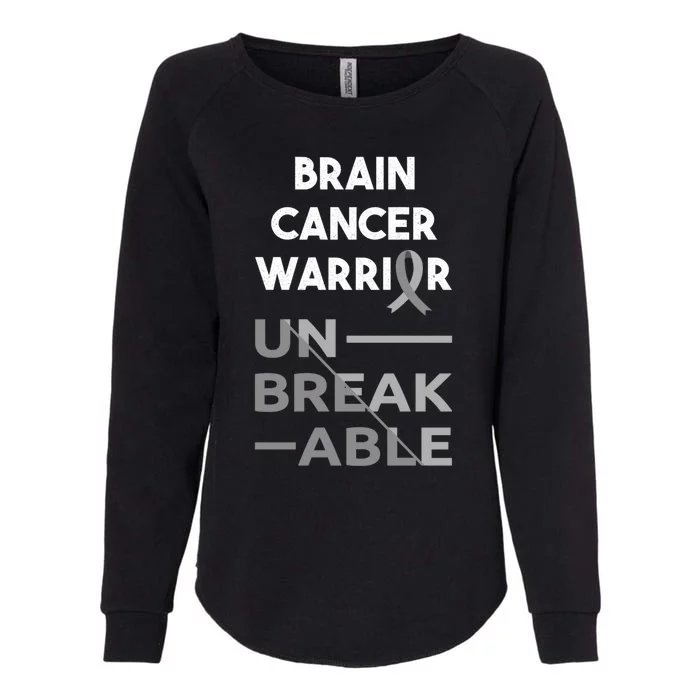 Brain Cancer Warrior Gift Womens California Wash Sweatshirt