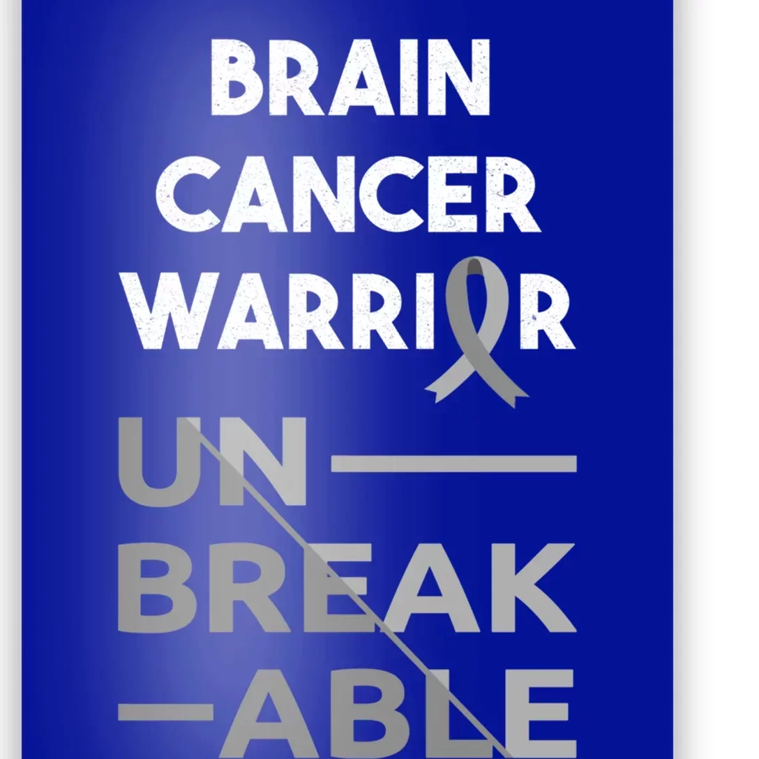 Brain Cancer Warrior Gift Poster