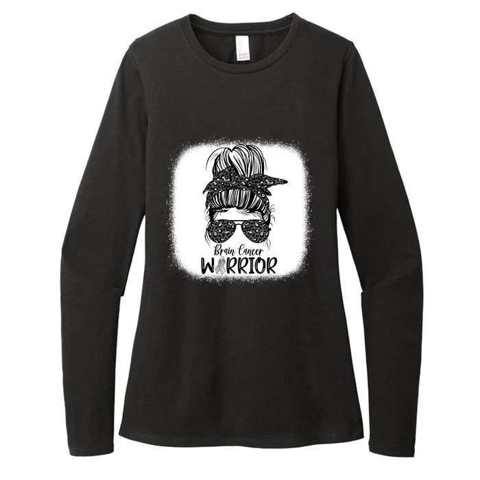 Brain Cancer Warrior Gift Womens CVC Long Sleeve Shirt