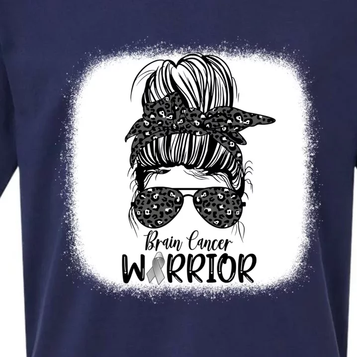 Brain Cancer Warrior Gift Sueded Cloud Jersey T-Shirt