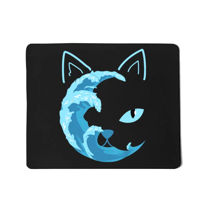 Blue Cats Wave For Kamala Funny Blue Wave Of Cat Ladies Mousepad