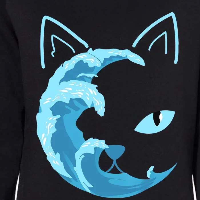 Blue Cats Wave For Kamala Funny Blue Wave Of Cat Ladies Womens California Wash Sweatshirt