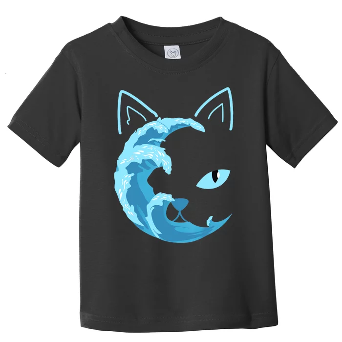 Blue Cats Wave For Kamala Funny Blue Wave Of Cat Ladies Toddler T-Shirt