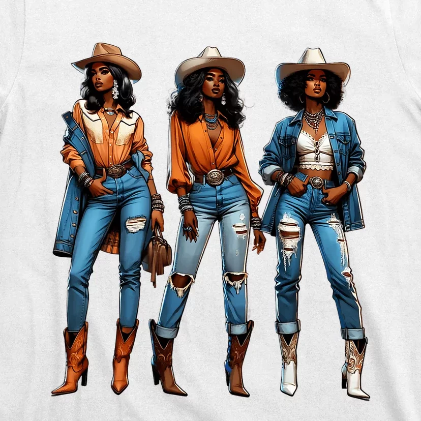 Black Cowgirl Western Rodeo Juneteenth Black History Texas T-Shirt