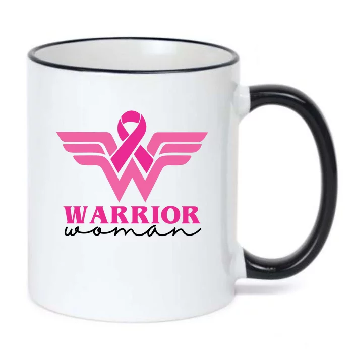 Breast Cancer Warrior Gift For Her Black Color Changing Mug