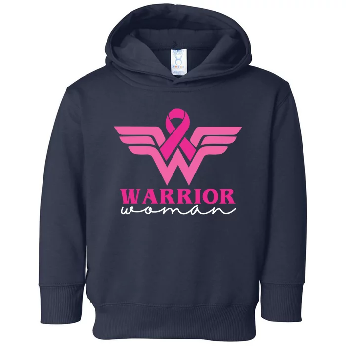 Breast Cancer Warrior Gift For Her Toddler Hoodie