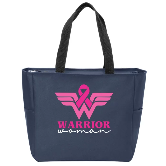 Breast Cancer Warrior Gift For Her Zip Tote Bag