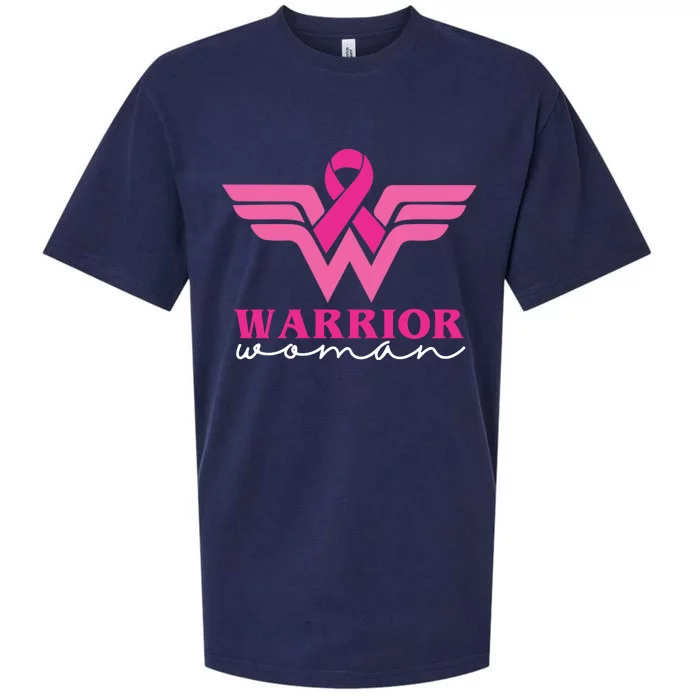 Breast Cancer Warrior Gift For Her Sueded Cloud Jersey T-Shirt