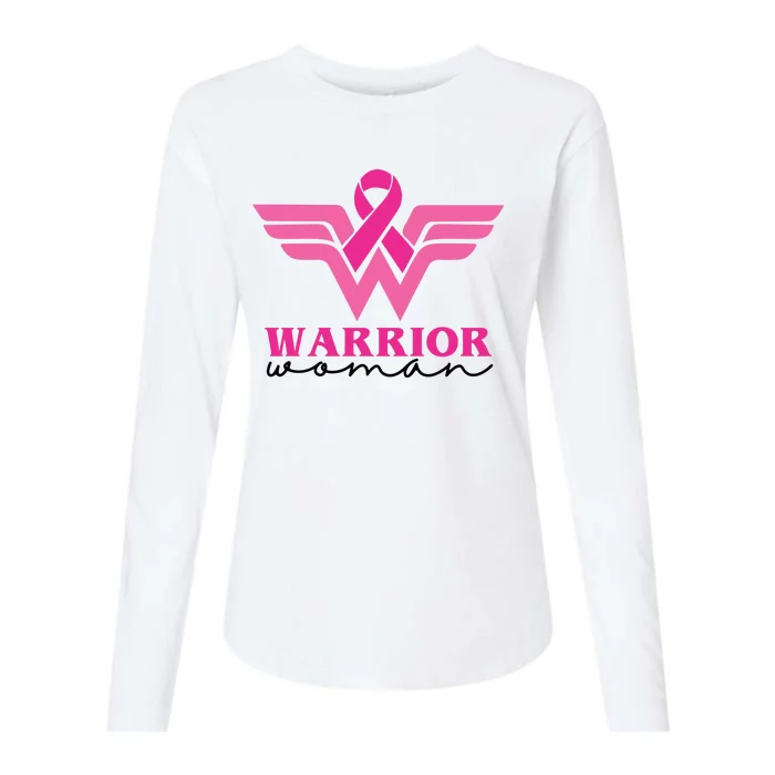 Breast Cancer Warrior Gift For Her Womens Cotton Relaxed Long Sleeve T-Shirt