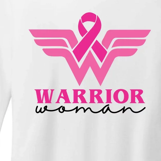 Breast Cancer Warrior Gift For Her Womens CVC Long Sleeve Shirt