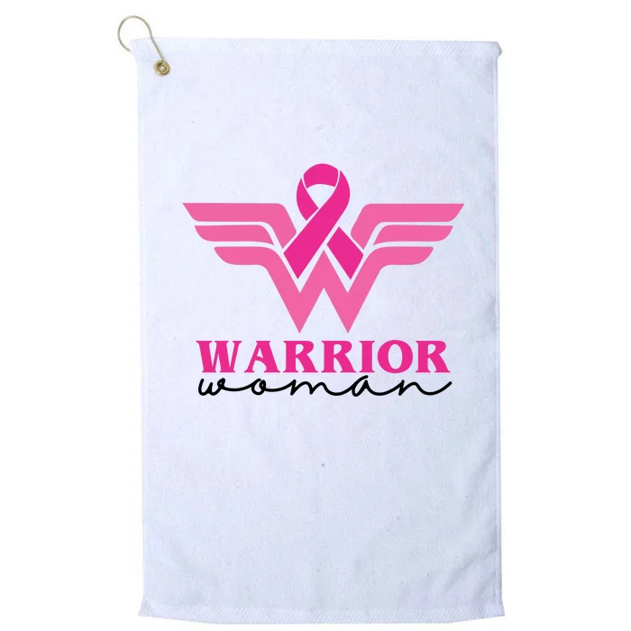 Breast Cancer Warrior Gift For Her Platinum Collection Golf Towel