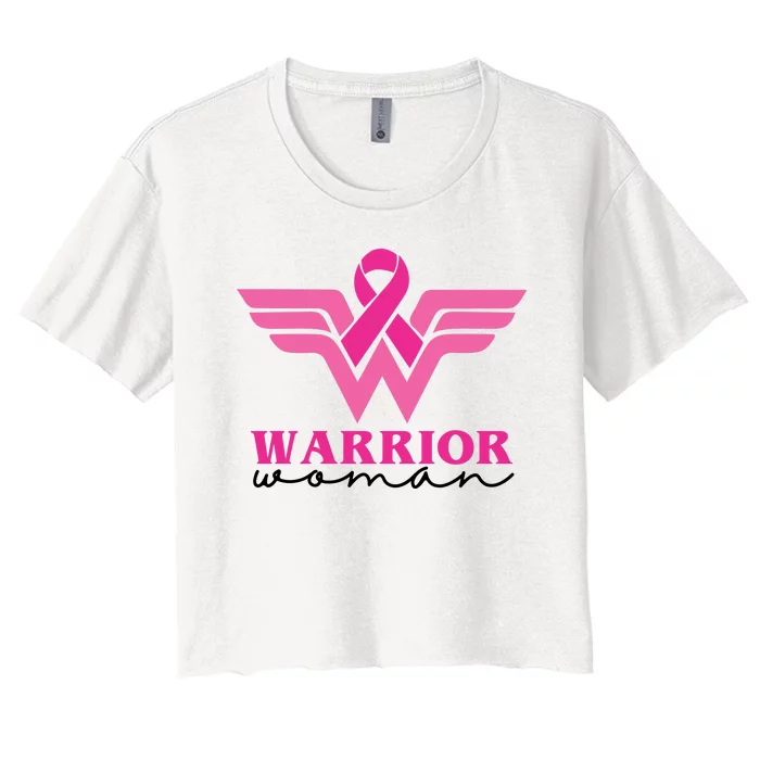 Breast Cancer Warrior Gift For Her Women's Crop Top Tee