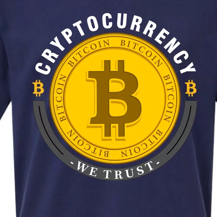 Bitcoin Cryptocurrency We Trust Sueded Cloud Jersey T-Shirt