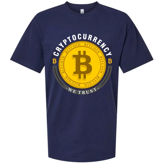 Bitcoin Cryptocurrency We Trust Sueded Cloud Jersey T-Shirt