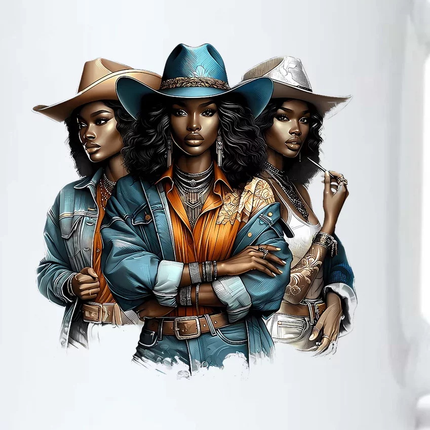 Black Cowgirl Western Rodeo Melanin Black History Juneteenth Gift Black Color Changing Mug