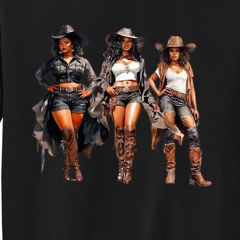 Black Cowgirl Western Rodeo Melanin Black History Texas Sweatshirt