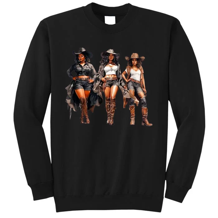 Black Cowgirl Western Rodeo Melanin Black History Texas Sweatshirt