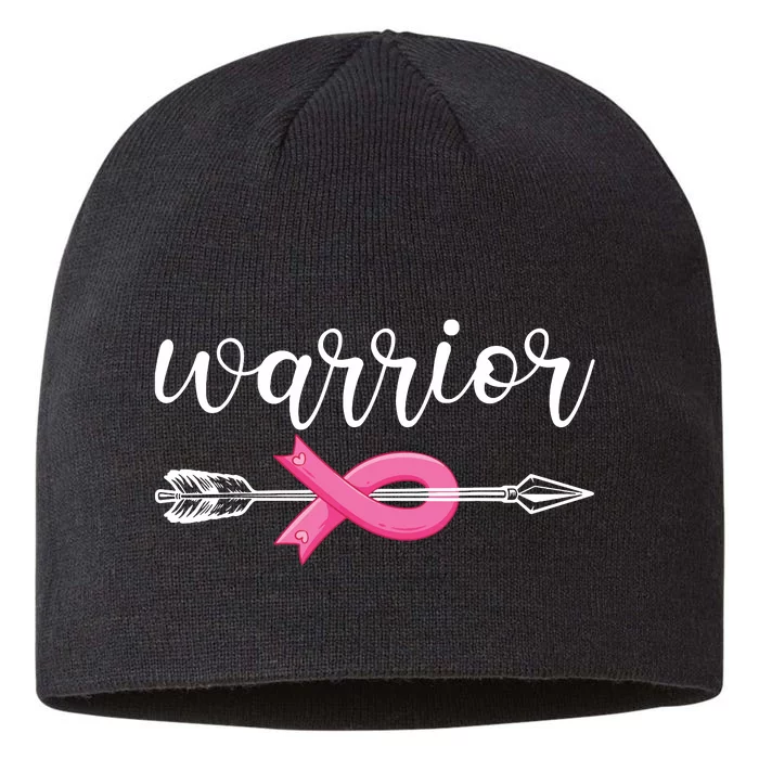 Breast Cancer Warrior Breast Cancer Awareness 8 1/2in Sustainable Knit Beanie