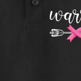 Breast Cancer Warrior Breast Cancer Awareness Dry Zone Grid Performance Polo