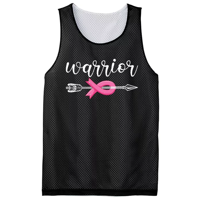 Breast Cancer Warrior Breast Cancer Awareness Mesh Reversible Basketball Jersey Tank