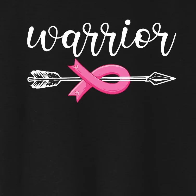 Breast Cancer Warrior Breast Cancer Awareness Women's Crop Top Tee