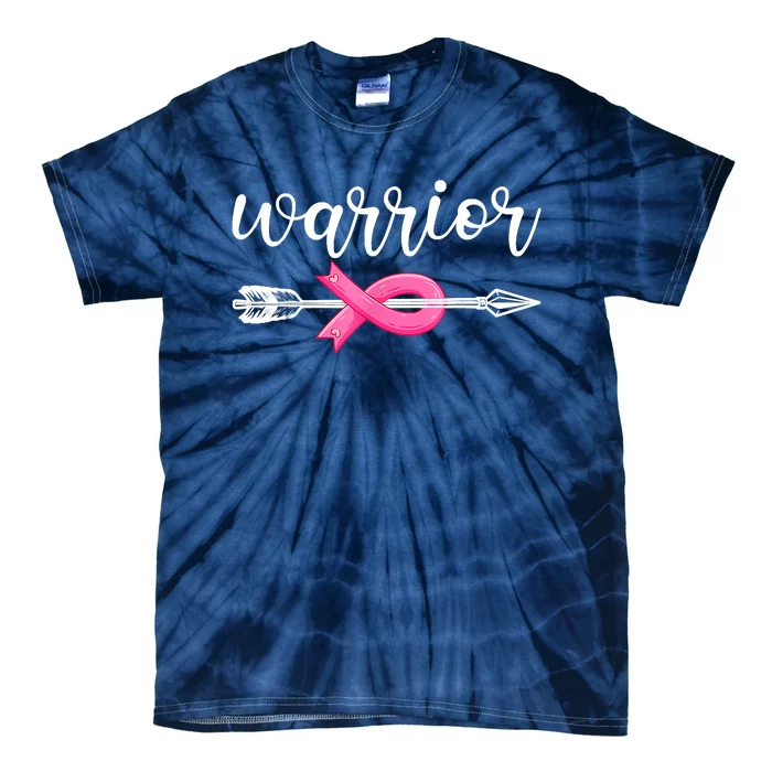 Breast Cancer Warrior Breast Cancer Awareness Tie-Dye T-Shirt