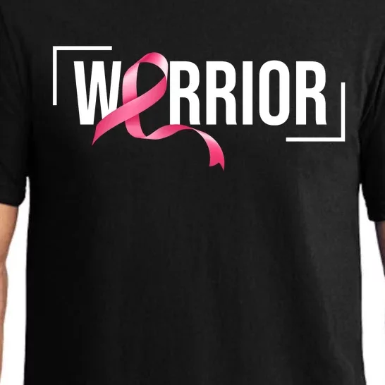 Breast Cancer Warrior Ribbon Pajama Set