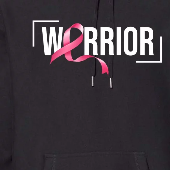 Breast Cancer Warrior Ribbon Premium Hoodie