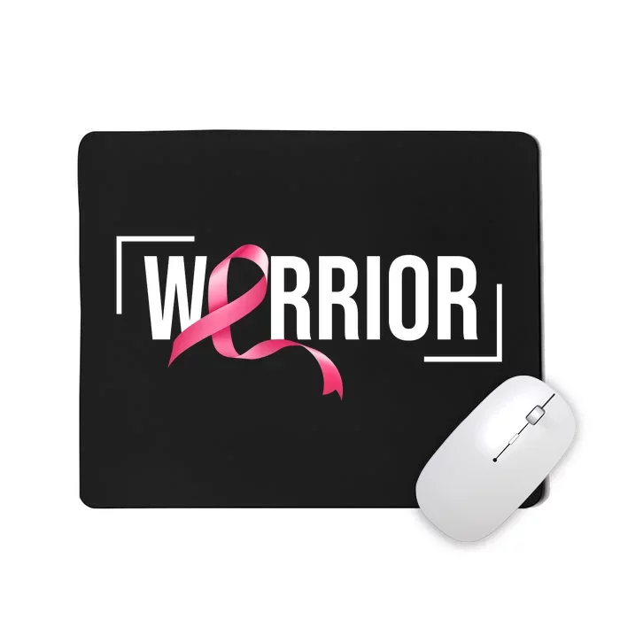 Breast Cancer Warrior Ribbon Mousepad