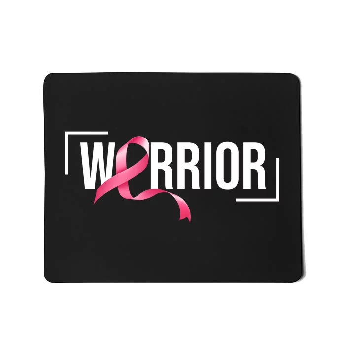 Breast Cancer Warrior Ribbon Mousepad