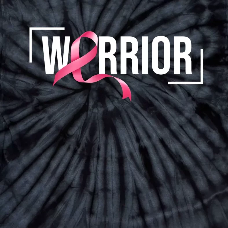 Breast Cancer Warrior Ribbon Tie-Dye T-Shirt