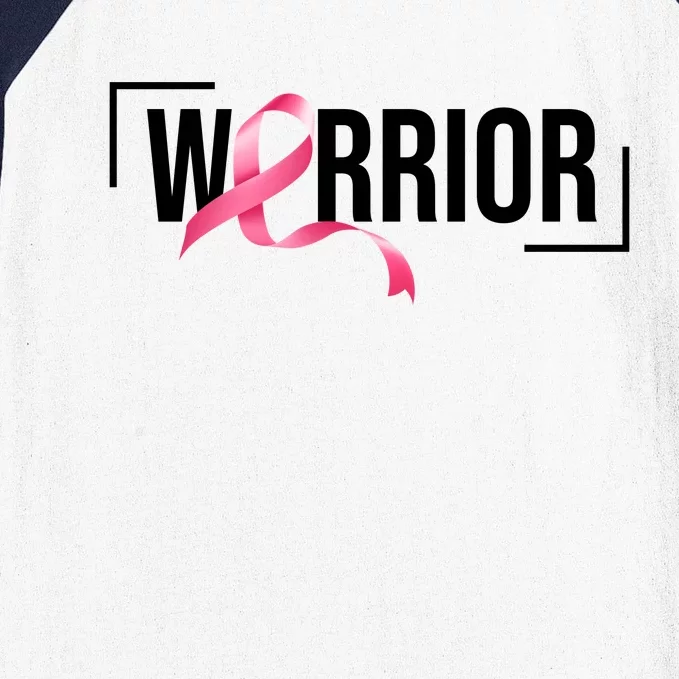 Breast Cancer Warrior Ribbon Baseball Sleeve Shirt