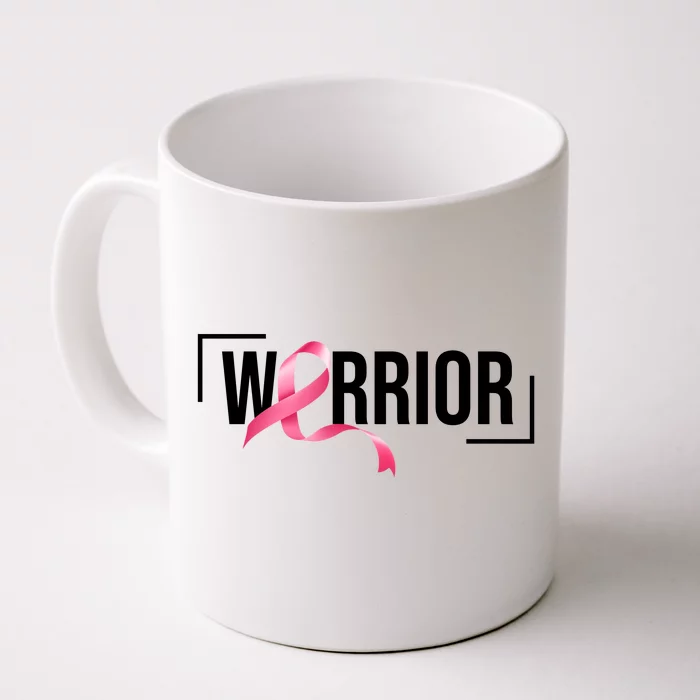 Breast Cancer Warrior Ribbon Front & Back Coffee Mug