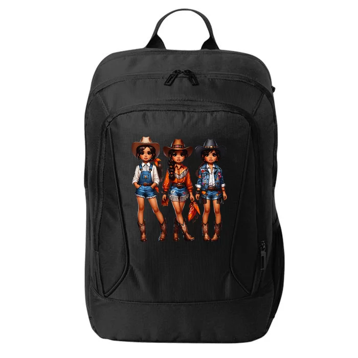 Black Cowgirl Western Rodeo Melanin Black History Texas City Backpack