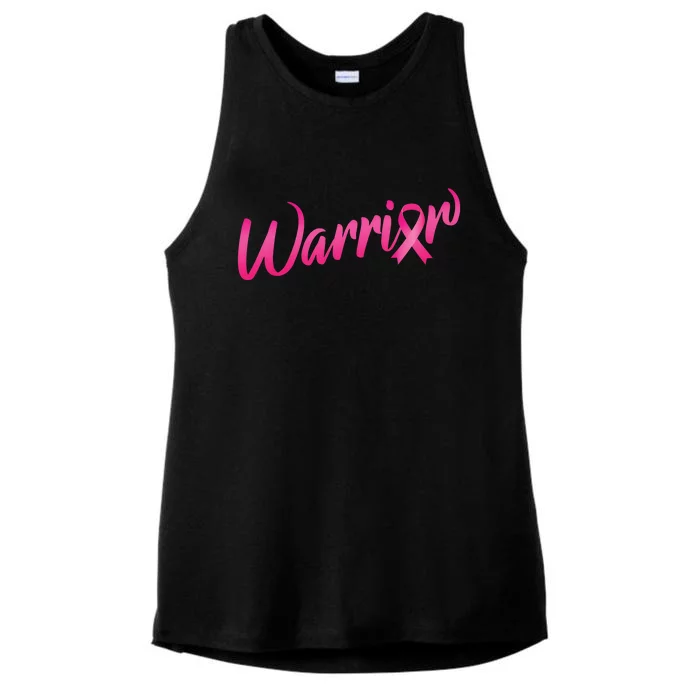 Breast Cancer Warrior Ladies Tri-Blend Wicking Tank