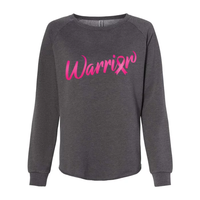 Breast Cancer Warrior Womens California Wash Sweatshirt