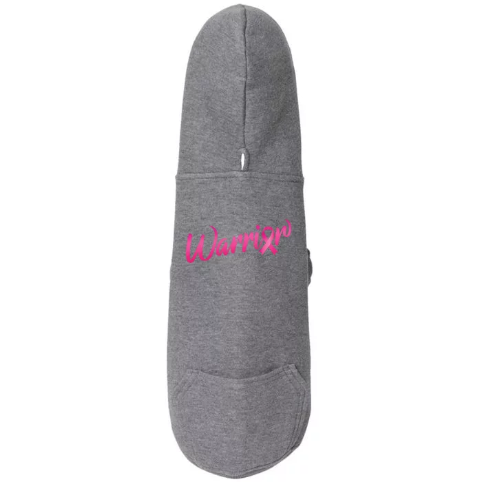 Breast Cancer Warrior Doggie 3-End Fleece Hoodie