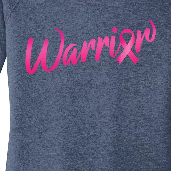 Breast Cancer Warrior Women's Perfect Tri Tunic Long Sleeve Shirt