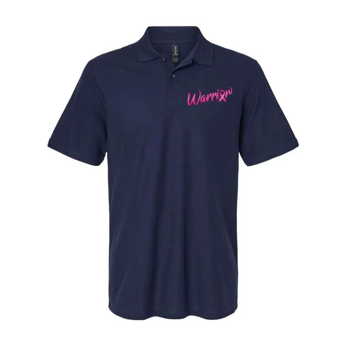 Breast Cancer Warrior Softstyle Adult Sport Polo