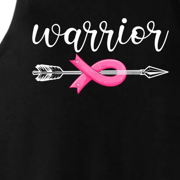 Breast Cancer Warrior Breast Cancer Awareness Ladies Tri-Blend Wicking Tank