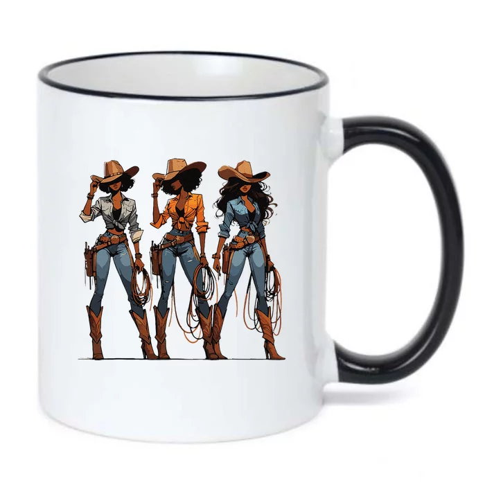 Black Cowgirl Western Rodeo Melanin Black History Texas Black Color Changing Mug