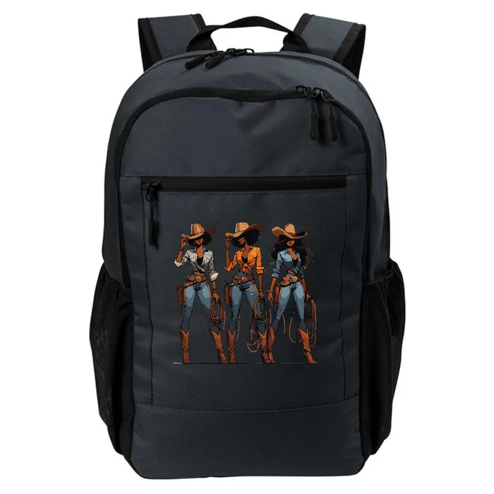 Black Cowgirl Western Rodeo Melanin Black History Texas Daily Commute Backpack