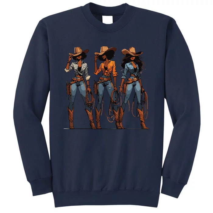 Black Cowgirl Western Rodeo Melanin Black History Texas Sweatshirt